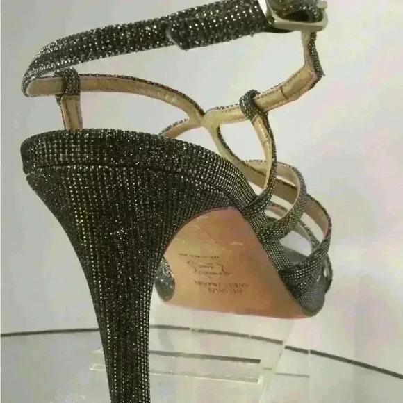 Stuart Weitzman Turning Up Heels size 7.5 Metallic strappy heels. Gently used.‎ - Picture 5 of 7